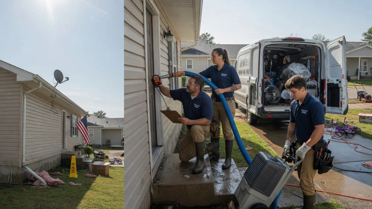 Ceiling Water Damage Restoration in Bowerston, OH near me